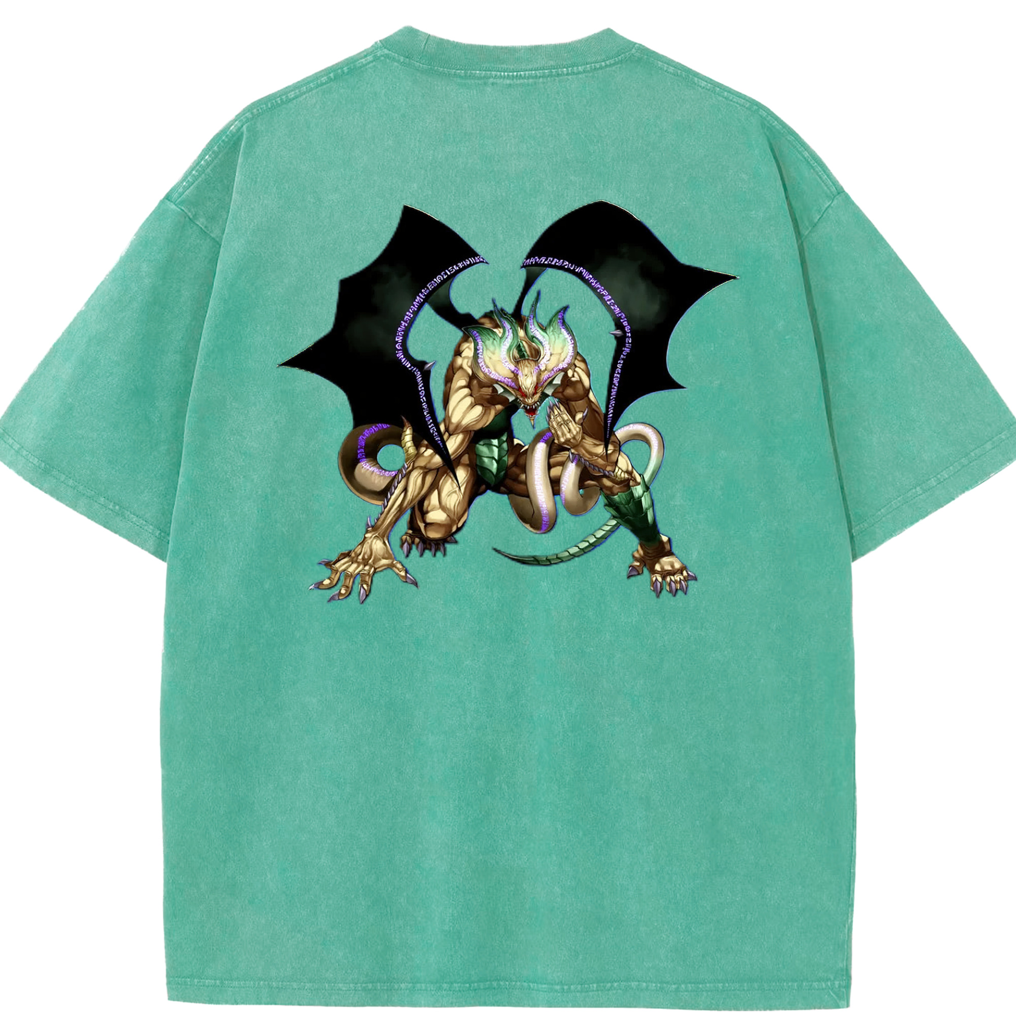（画像用） 遊☆戯☆王 Yu-Gi-Oh! 綿100% ヴィンテージ風 半袖Tシャツ（背面プリント）